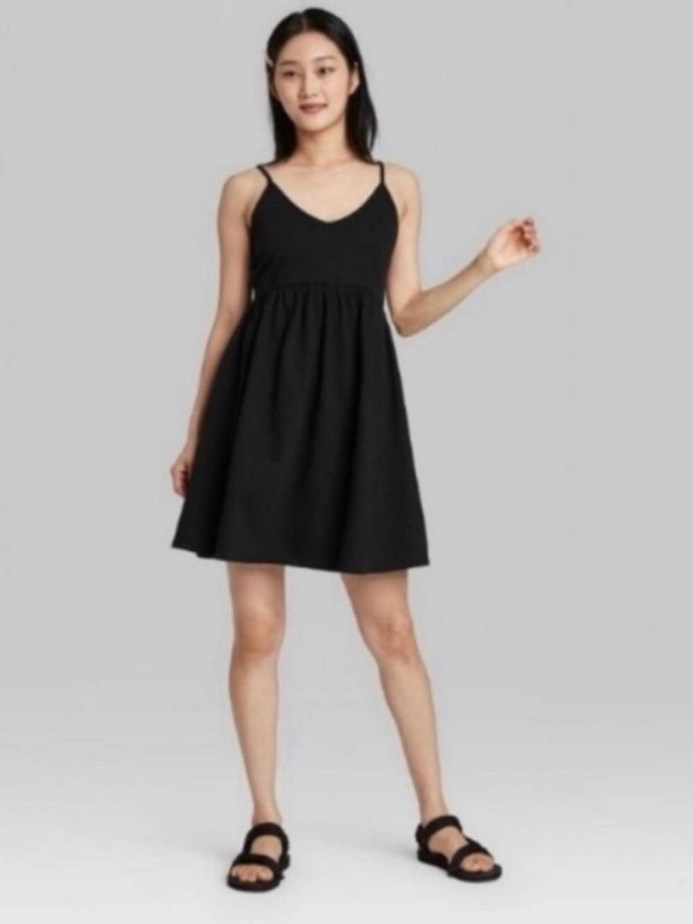 Wild Fable Black Strappy Dress NWT
